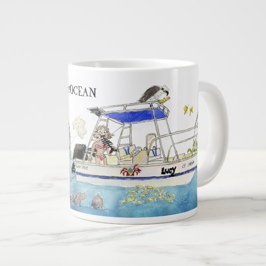 AppreciOCEAN Jumbo-Tasse (Vorderseite Rechts)