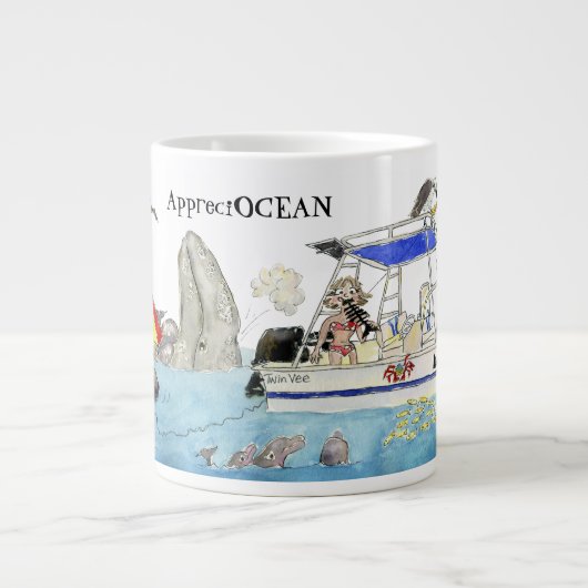 AppreciOCEAN Jumbo-Tasse (Vorderseite)