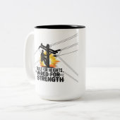 Apprentice Lineman Graduation Electrical  Zweifarbige Tasse (Vorderseite Links)