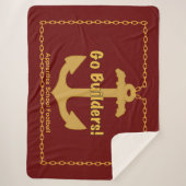 Apprentice School “Go Builders” Sherpa Blanket Sherpadecke (Vorderseite)
