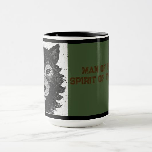 Approachable Wolf : Half Wolf ( Faith Edition) Tasse (Zentrum)