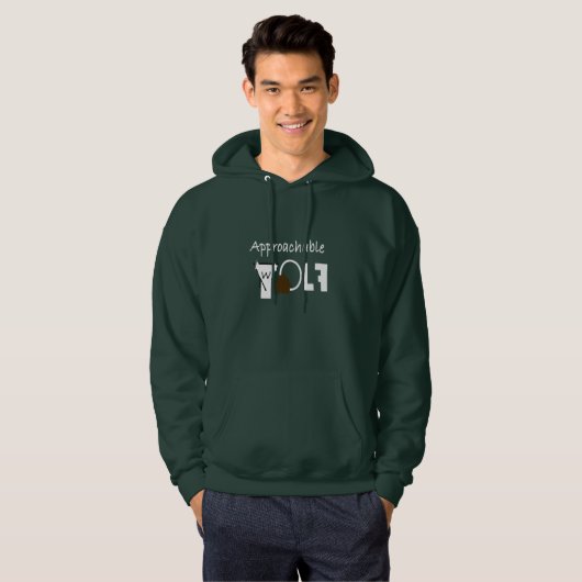 Approachable Wolf Hoodie by JHT: Approachable Wolf (Vorne ganz)