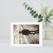 Approachable Wolf Post Card Print Postkarte (Stehend Vorderseite)