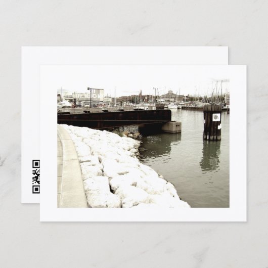 Approachable Wolf Post Card Print Postkarte (Vorne/Hinten)