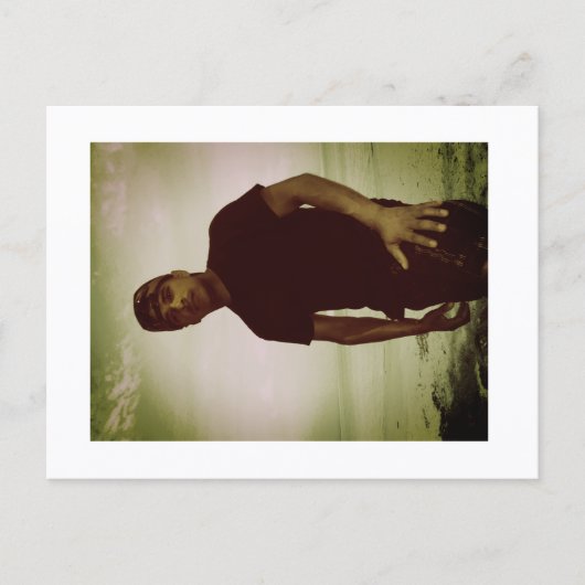 Approachable Wolf Post Card Print Postkarte (Vorderseite)