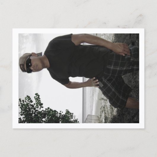 Approachable Wolf Post Card Print Postkarte (Vorderseite)