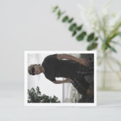 Approachable Wolf Post Card Print Postkarte (Stehend Vorderseite)