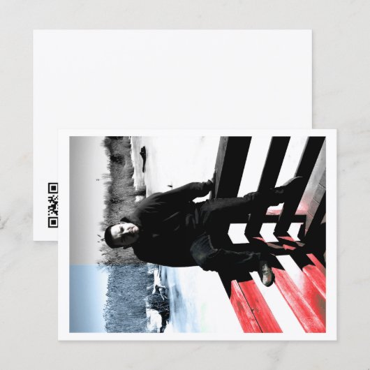 Approachable Wolf Post Card Print Postkarte (Vorne/Hinten)