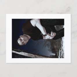 Approachable Wolf Post Card Print Postkarte