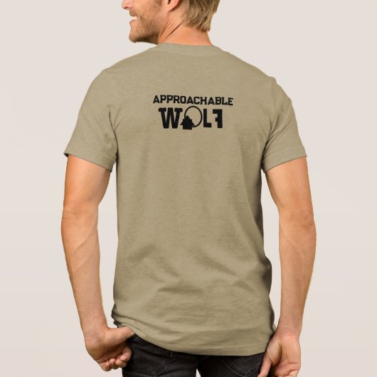 Approachable Wolf Tee Shirt (Rückseite)