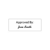 Approved By & Script Cursive Signature Name Permastempel (Design)