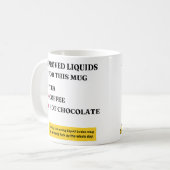 Approved Liquids Only Funny Tea Lover Quote Design Kaffeetasse (Vorderseite Links)