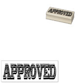 APPROVED Office Work Business School Gummistempel (Stempel)