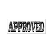 APPROVED Office Work Business School Gummistempel (Prägung)