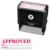 Approved w/by Date Line Self-Inking Office Rubber  Permastempel (Beispiel)