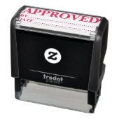 Approved w/by Date Line Self-Inking Office Rubber  Permastempel (Produkt)