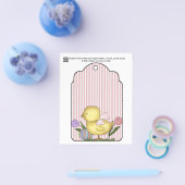 appx 4x5 Kinderdusche Geschenk oder Beutel Tag Flyer (Einzeln)