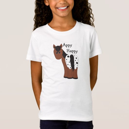 Appy Happy Blanket Appaloosa Pferde T - Shirt (Vorderseite)