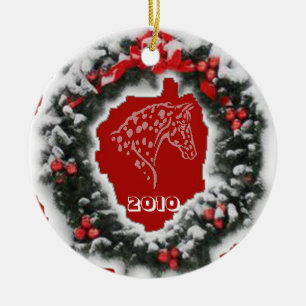 APPY WEIHNACHTSrot Keramikornament
