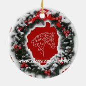 APPY WEIHNACHTSrot Keramikornament (Hinten)