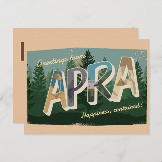APRA Postkarte (Vorne/Hinten)