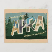 APRA Postkarte (Vorderseite)