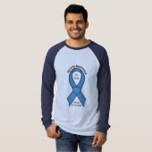 Apraxia Awareness Ribbon Wings Name anpassbar T-Shirt (Vorne ganz)