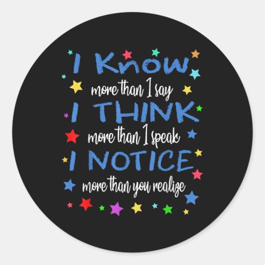 Apraxia Awareness Shirt Liebe & Amp; Unterstützung Runder Aufkleber (Vorderseite)