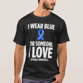 Apraxia Awareness Survivor Love Warrior T-Shirt (Vorderseite)