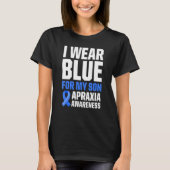 Apraxia Awareness Survivor Wear Warrior 1 T-Shirt (Vorderseite)