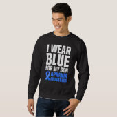 Apraxia-Bewusstseins-Überlebender-Träger Krieger 4 Sweatshirt (Vorne ganz)