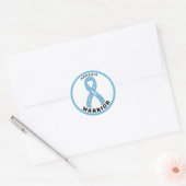 Apraxia Warrior Ribbon White Round Sticker (Umschlag)