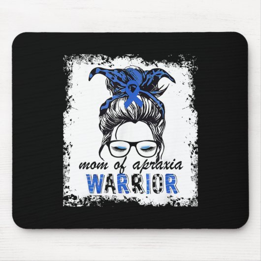Apraxie Sensibilisierung Kriegermütter Mutter Mutt Mousepad (Vorne)