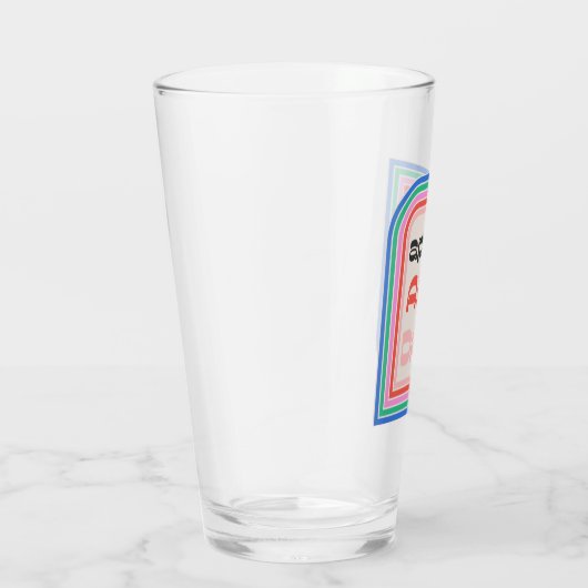 Après 70er Retro Bierglas Glas (Rechts)