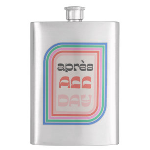Après All Day 70er Retro-Gestreifter Typ Klassisch Flachmann