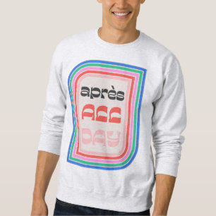 Après All Day 70er Retro-Gestreiftes-Type-Sweatshi Sweatshirt