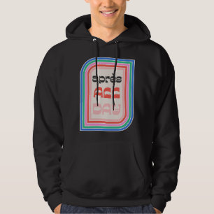 Après All Day 70er Retro-Gestreiftes Typo Herren H Hoodie