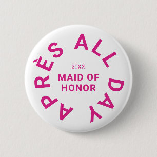 Après All Day Hot Pink Trauzeugin Bachelorette Button