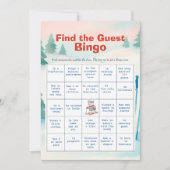 Après Bébé Find The Guest Bingo Card Einladung (Vorderseite)
