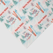 Après Bébé Polar Bear & Arctic Fox Skiing Seidenpapier (Detail)