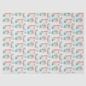 Après Bébé Polar Bear & Arctic Fox Skiing Seidenpapier (Vorderseite)