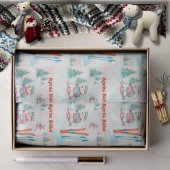 Après Bébé Polar Bear & Arctic Fox Skiing Seidenpapier