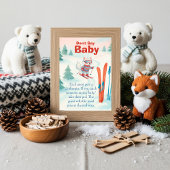 Après Bébé Ski Baby Don't Say Baby Game Sign  Einladung