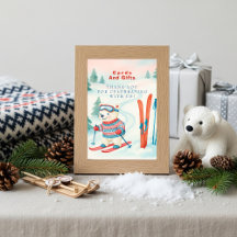 Après Bébé Ski Baby Eisbär Karten & Geschenke Schi
