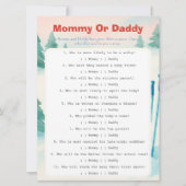 Après Bébé ski baby Guess Who Game card Einladung (Vorderseite)