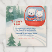 Après Bébé ski baby winter Geschenkanhänger (Vorderseite)