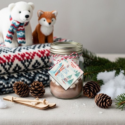 Après Bébé Ski Baby Woodland Animals Winter Geschenkanhänger