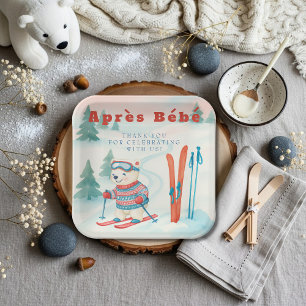 Après Bébé Ski Eisbär Pappteller