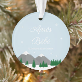 Après Bébé Winter Baby Shower Ornament