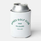 Après Golf Club Forest Green Golf Social Creme Dosenkühler (Kanne Vorderseite)